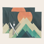 Ablaze on cold mountain Placemat Gallery Image 1
