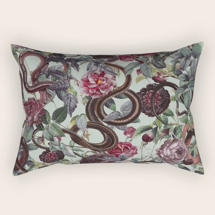 Snakes and Roses Rectangular Pillow Gallery Image 2