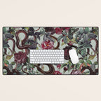 Snakes and Roses Desk Mat Gallery Image 1