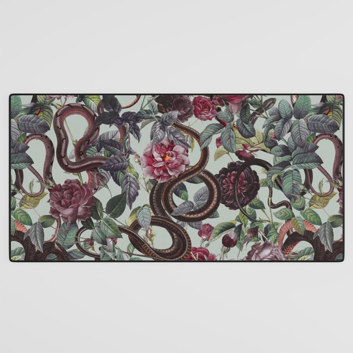 Snakes and Roses Desk Mat Gallery Image 3