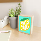 Big Fruit Lemon 'Easy Squeezy' Typographic pun  Mini Art Print Gallery Image 2