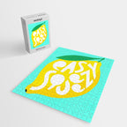 Big Fruit Lemon 'Easy Squeezy' Typographic pun  Jigsaw Puzzle Gallery Image 2