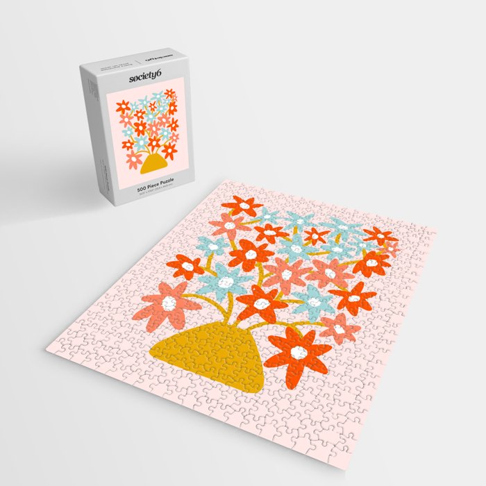 Sunny vase with Super Bloom Daisies Jigsaw Puzzle Gallery Image 2