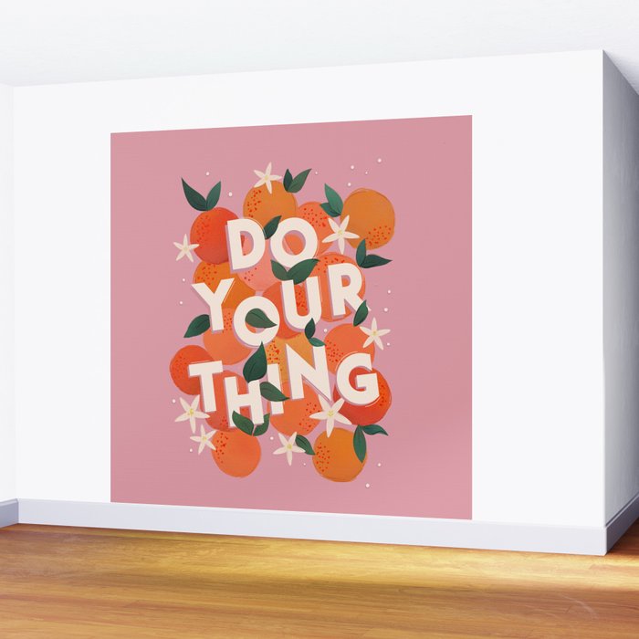 Do Your Thing - Summer Oranges  Wall Mural Gallery Image 2