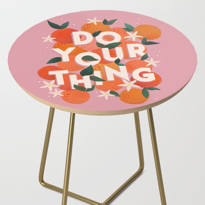 Do Your Thing - Summer Oranges  Side Table Gallery Image 2