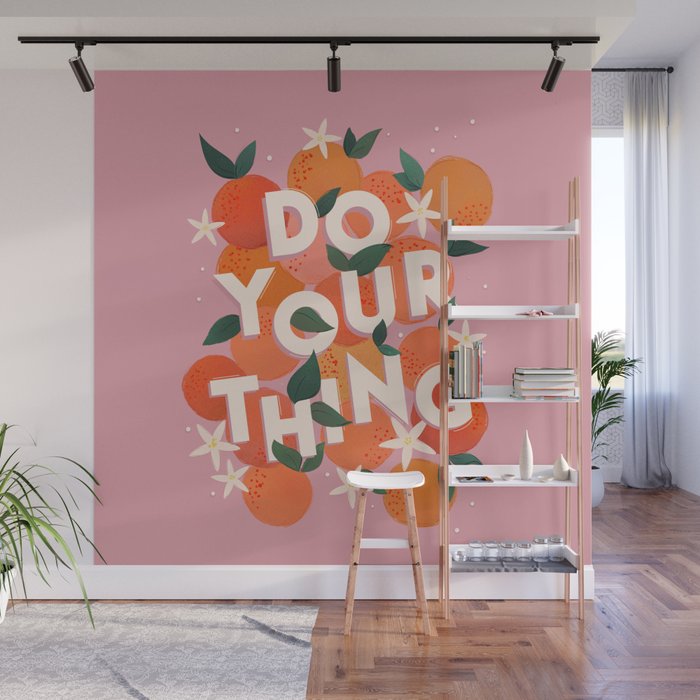Do Your Thing - Summer Oranges  Wall Mural Gallery Image 1