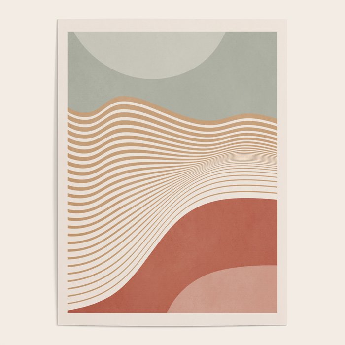 Modern Abstract Minimal Shapes 104 Poster Gallery Image 1