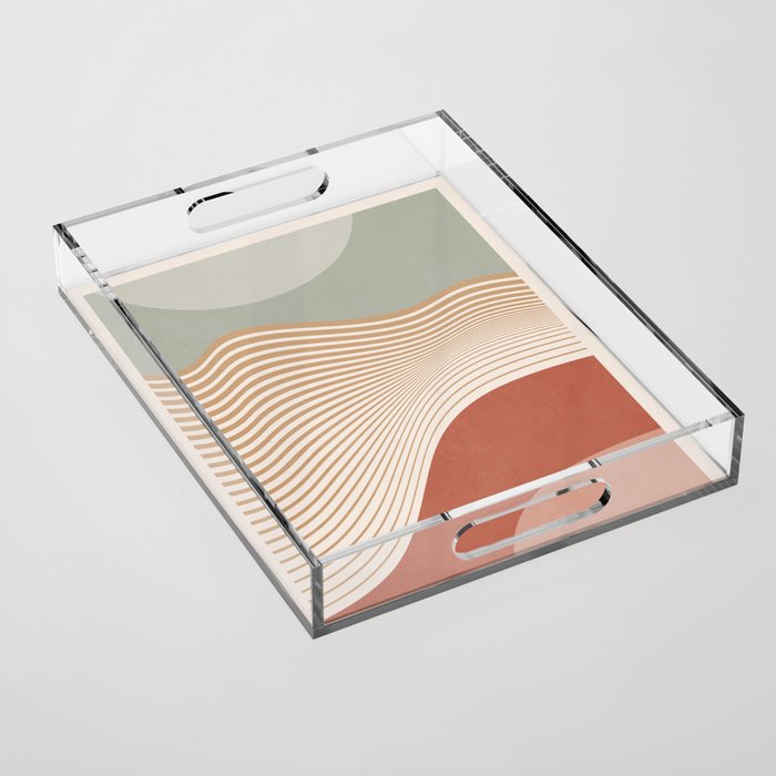 Modern Abstract Minimal Shapes 104 Acrylic Tray Gallery Image 1