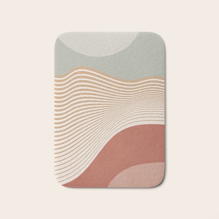 Modern Abstract Minimal Shapes 104 Bath Mat Gallery Image 1