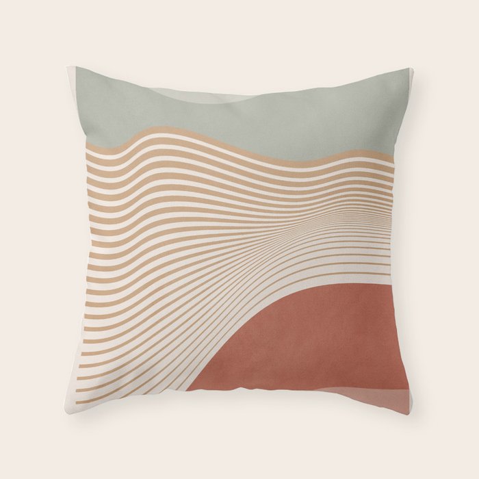 Modern Abstract Minimal Shapes 104 Throw Pillow Gallery Image 6