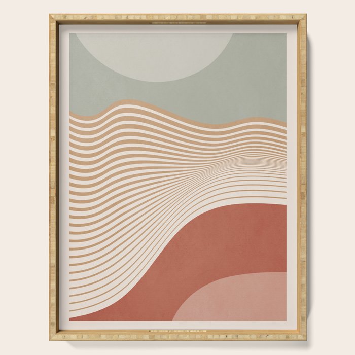 Modern Abstract Minimal Shapes 104 Serving Tray Gallery Image 1