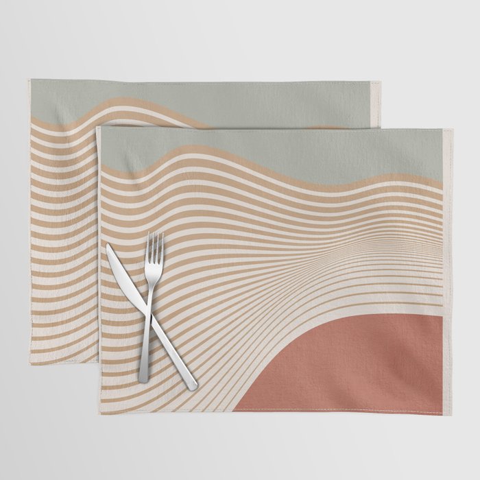 Modern Abstract Minimal Shapes 104 Placemat Gallery Image 1