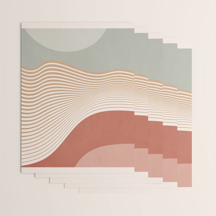 Modern Abstract Minimal Shapes 104 Wrapping Paper Gallery Image 3
