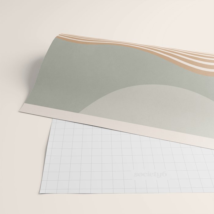 Modern Abstract Minimal Shapes 104 Wrapping Paper Gallery Image 2