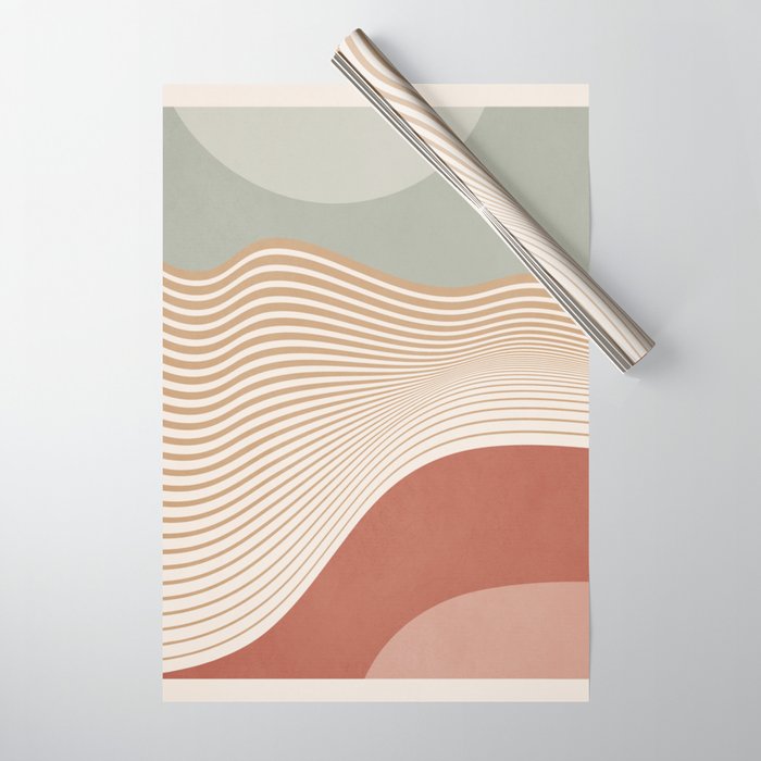 Modern Abstract Minimal Shapes 104 Wrapping Paper Gallery Image 1