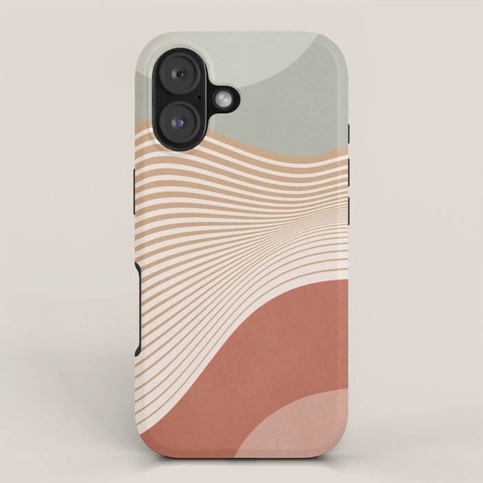 Modern Abstract Minimal Shapes 104 iPhone Case Gallery Image 1