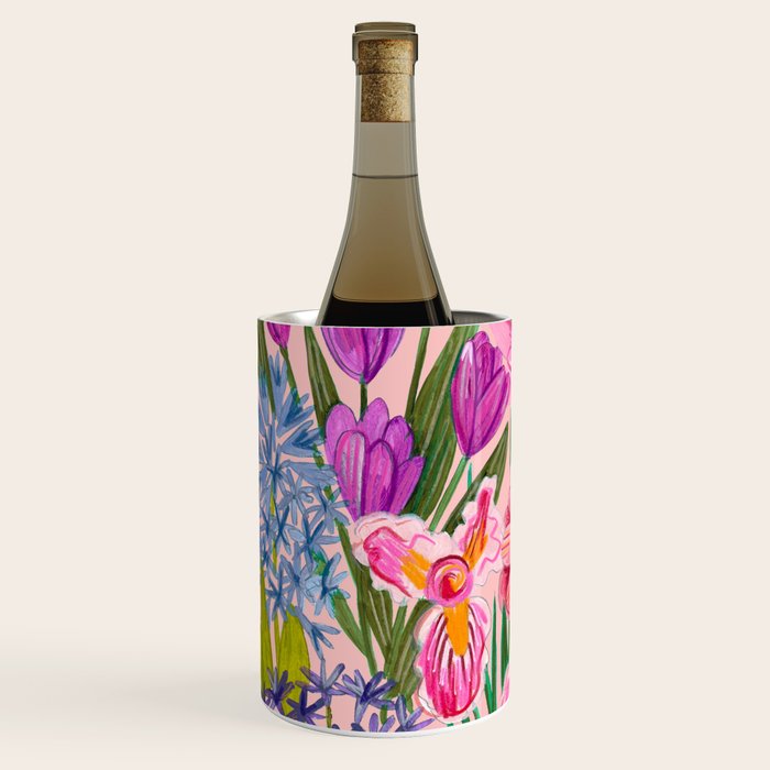 Boho wild flowers bouquet Wine Chiller Gallery Image 2