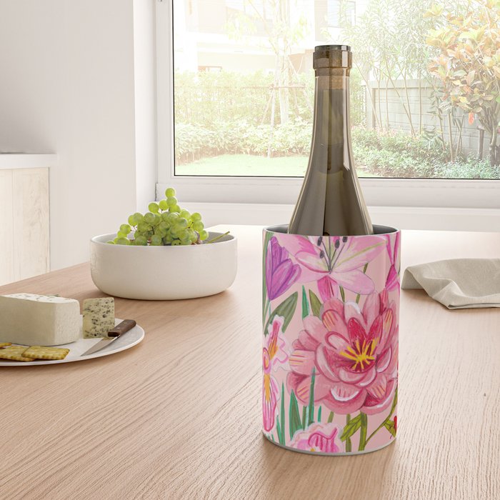 Boho wild flowers bouquet Wine Chiller Gallery Image 4