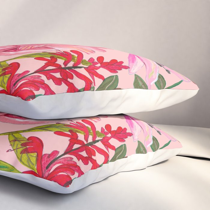 Boho wild flowers bouquet Pillow Sham Gallery Image 3