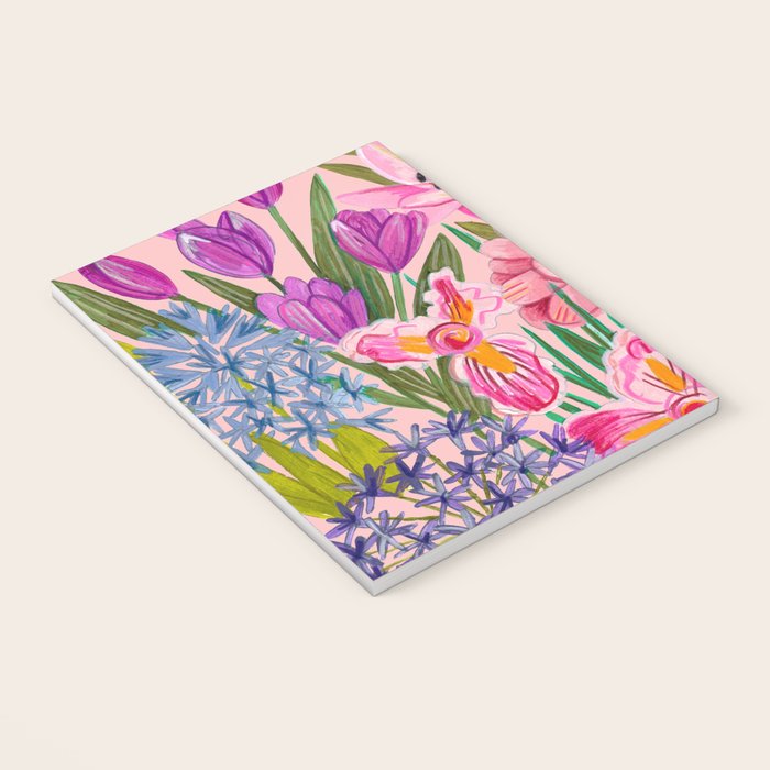 Boho wild flowers bouquet Notebook Gallery Image 3