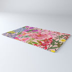 Boho wild flowers bouquet Rug Gallery Image 3