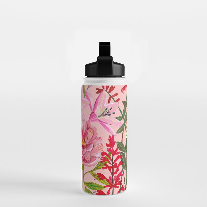 Boho wild flowers bouquet Water Bottle Gallery Image 2