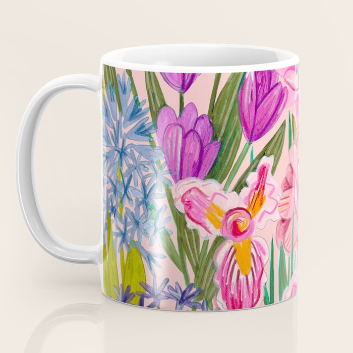 Boho wild flowers bouquet Coffee Mug Gallery Image 3