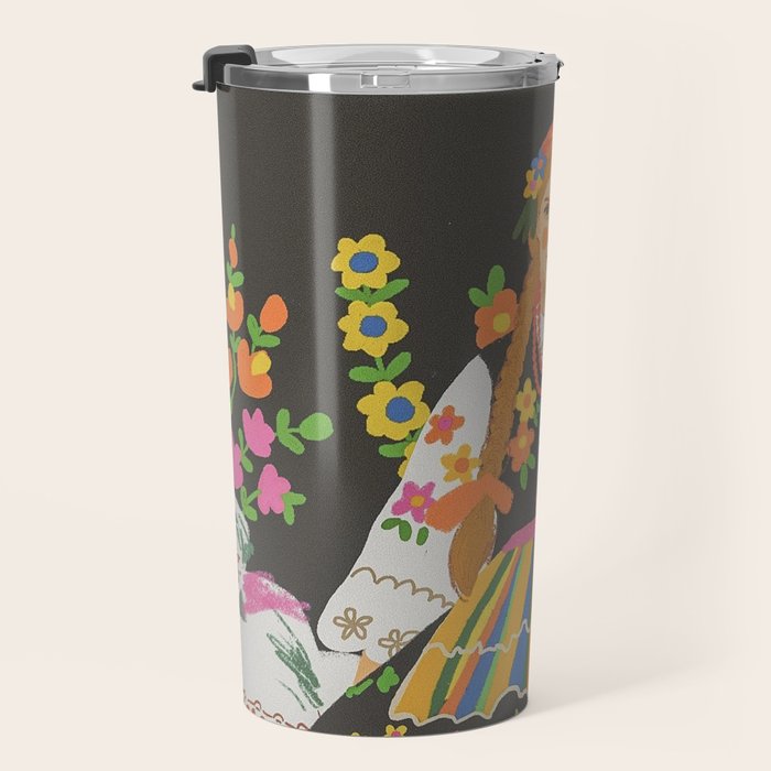 Polish folk girl Travel Mug Gallery Image 3