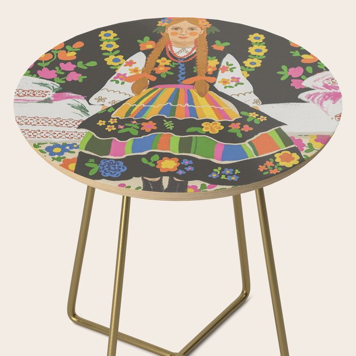 Polish folk girl Side Table Gallery Image 2