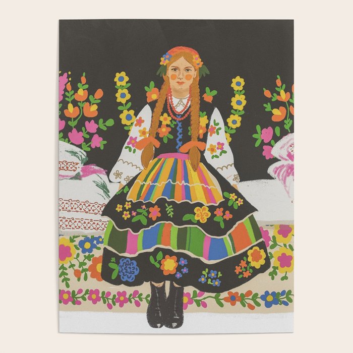 Polish folk girl Poster Gallery Image 1