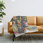 Polish folk girl Throw Blanket Gallery Image 1