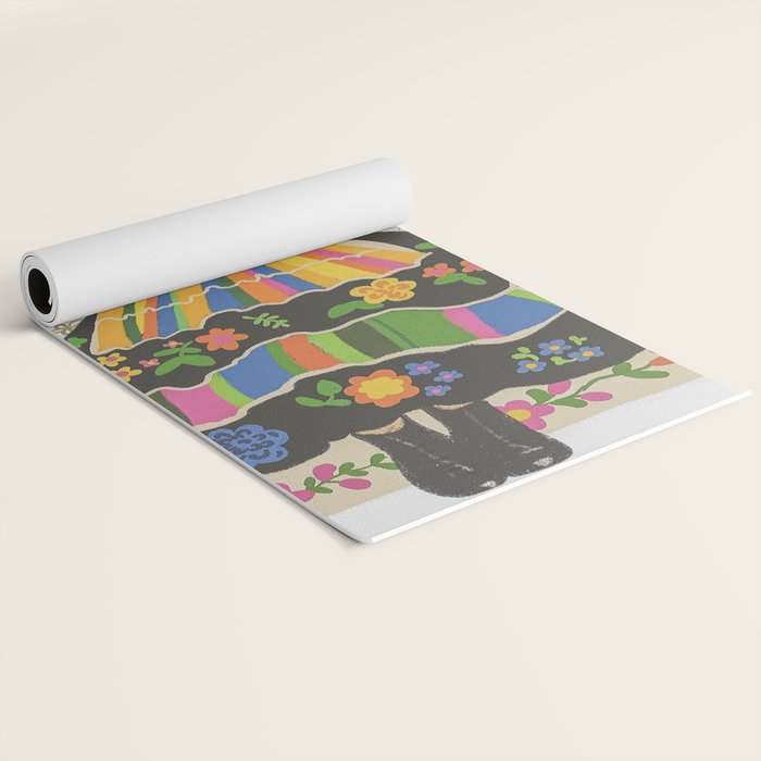Polish folk girl Yoga Mat Gallery Image 2