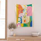 Abstract Woman 13 Wall Tapestry Gallery Image 2