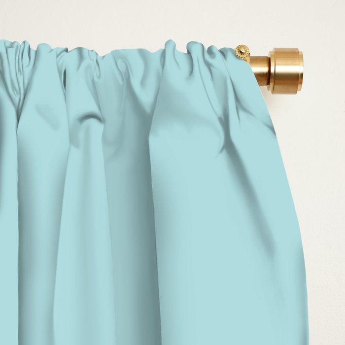 Robin's Egg Aqua Blue Window Curtain Gallery Image 2