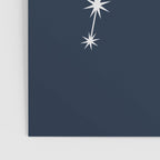 Aquarius Zodiac Star Constellation Line Art Dark Blue Poster Gallery Image 3