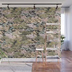 Abstract colorful dark mountains C Wall Mural Gallery Image 1