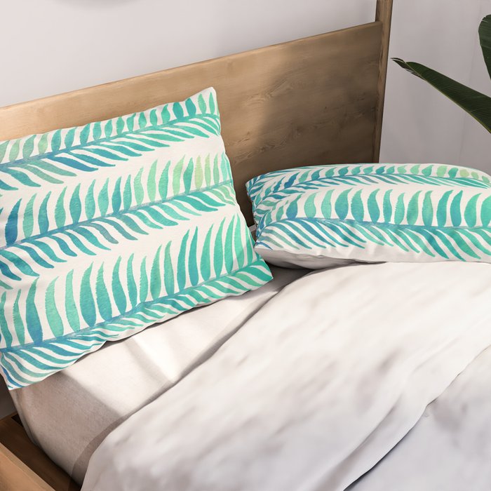 Seafoam Seaweed Pillow Sham Gallery Image 2