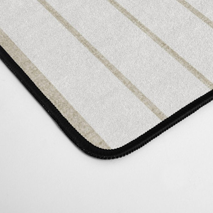 Ticking Stripe in Tan Desk Mat Gallery Image 4