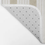 Ticking Stripe in Tan Bath Mat Gallery Image 2