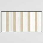 Ticking Stripe in Tan Desk Mat Gallery Image 3