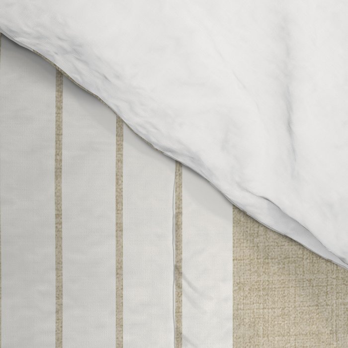 Ticking Stripe in Tan Comforter Gallery Image 4