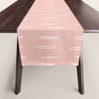 Boho Raindrops Pink Table Runner Gallery Image 1