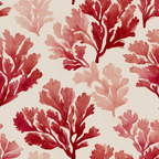 Elegant Red Coral Pattern Coffee Mug Gallery Image 2