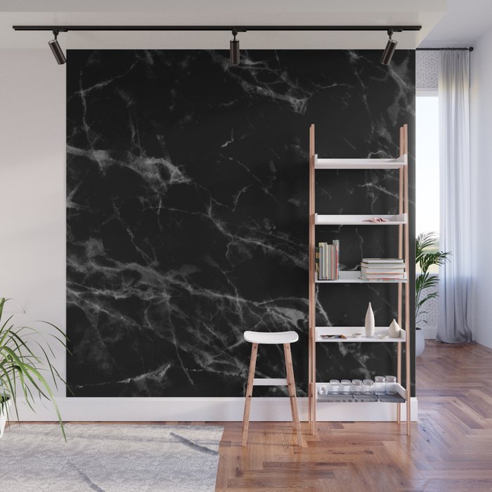 Black Marble Wall Mural Gallery Image 1
