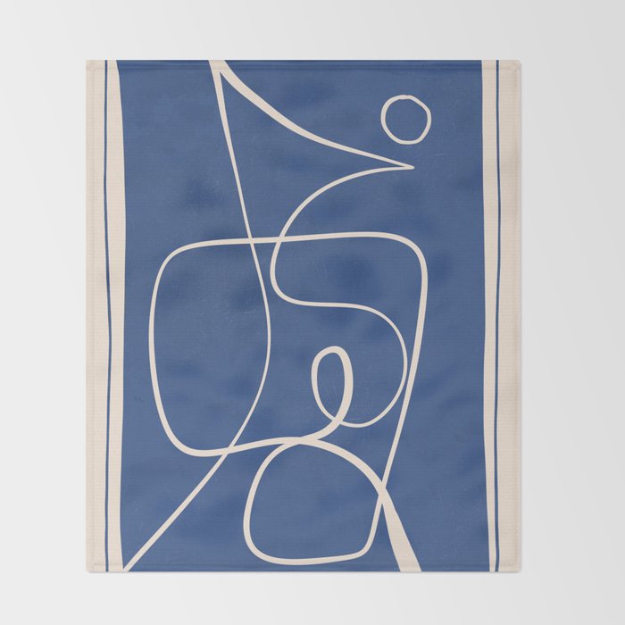 Abstract line art 44 Throw Blanket Gallery Image 2