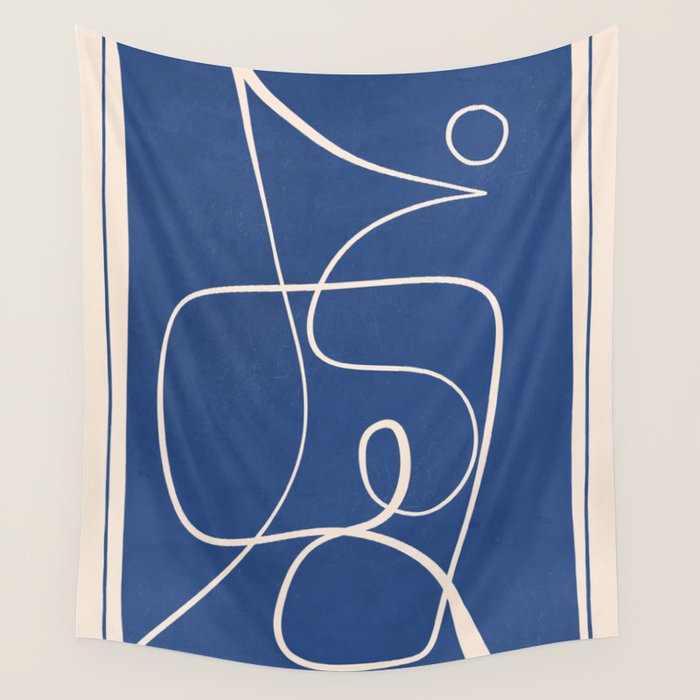 Abstract line art 44 Wall Tapestry Gallery Image 4