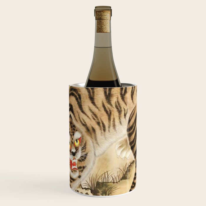 Vintage Minhwa Tiger Under Pine Tree Wine Chiller Gallery Image 1