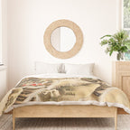 Vintage Minhwa Tiger Under Pine Tree Duvet Cover Gallery Image 3