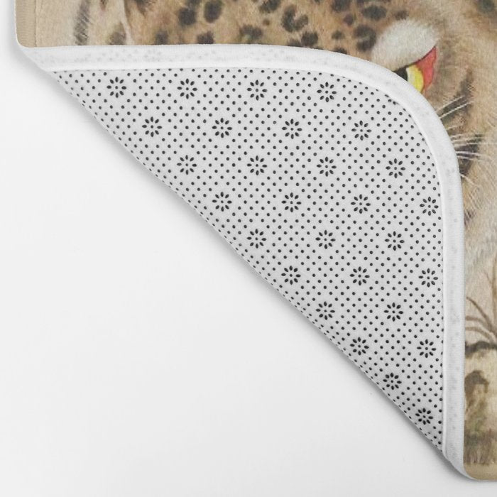 Vintage Minhwa Tiger Under Pine Tree Bath Mat Gallery Image 2