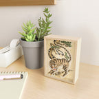 Vintage Minhwa Tiger Under Pine Tree Mini Art Print Gallery Image 2